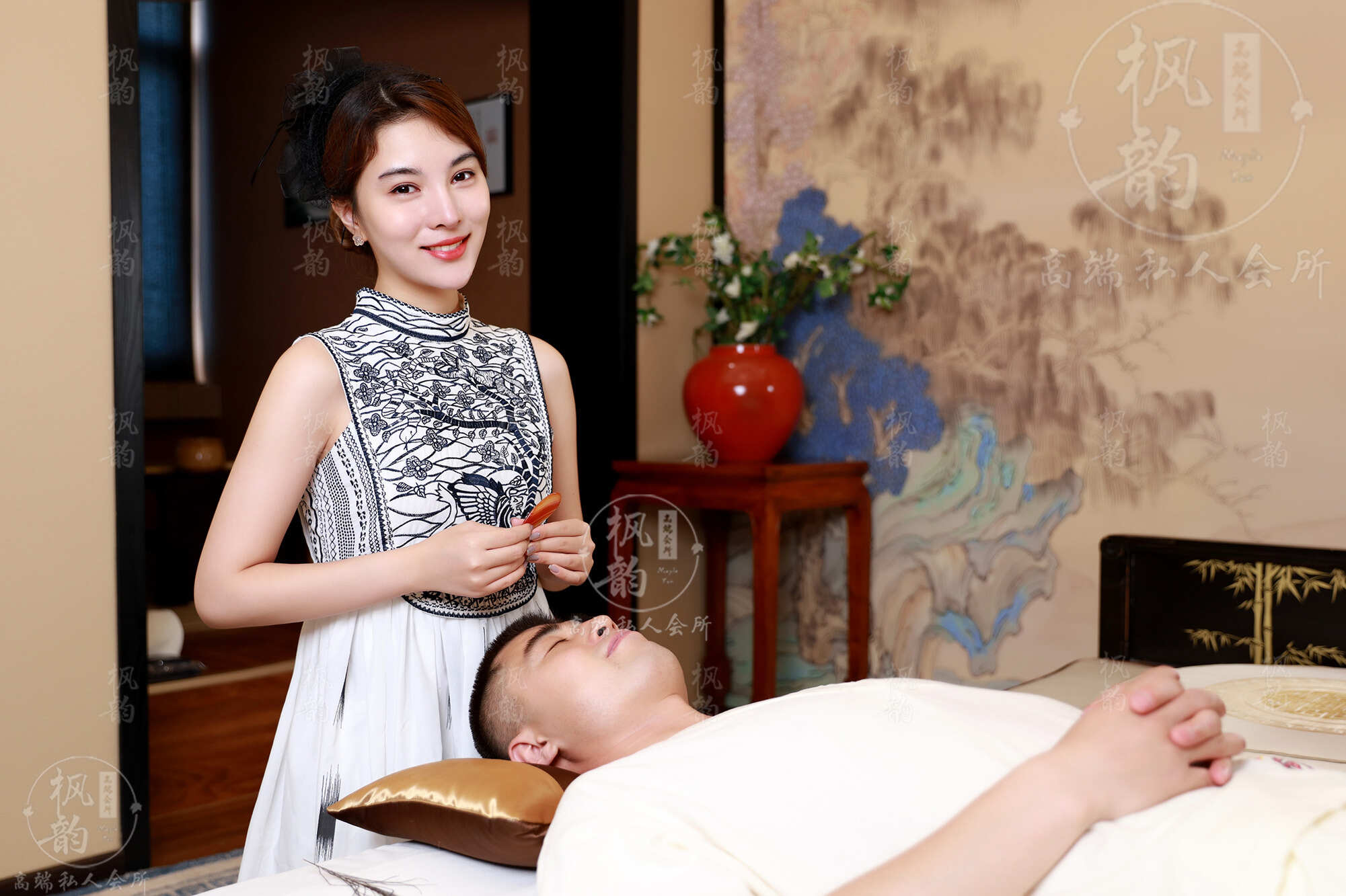 上海浦东区木桶浴桑拿养生店
